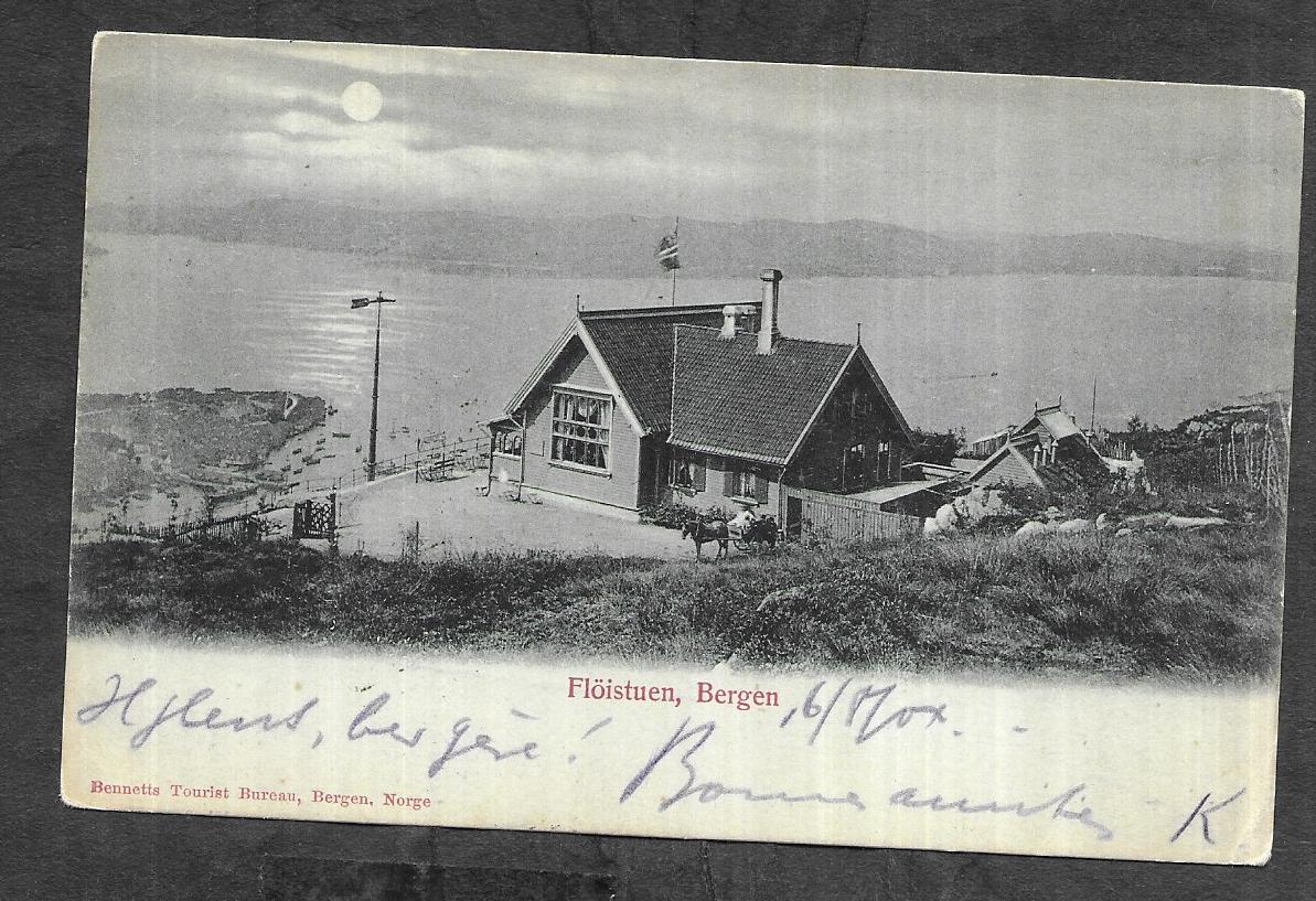Flöistuen, Bergen. - Bennetts Tourist Bureau, Bergen , Norge. - [190]