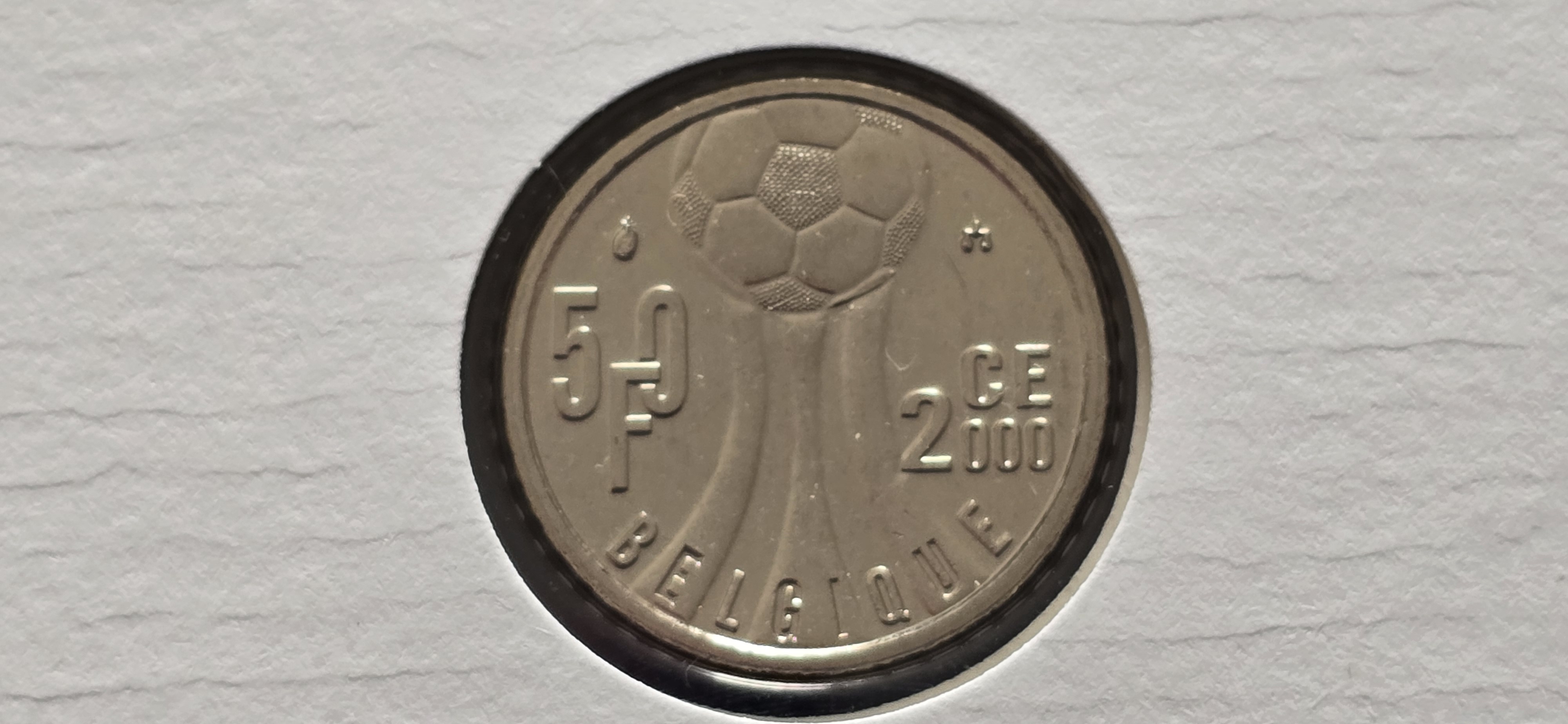 EM 2000 50 FRANC BELGIA - USIRKULERT