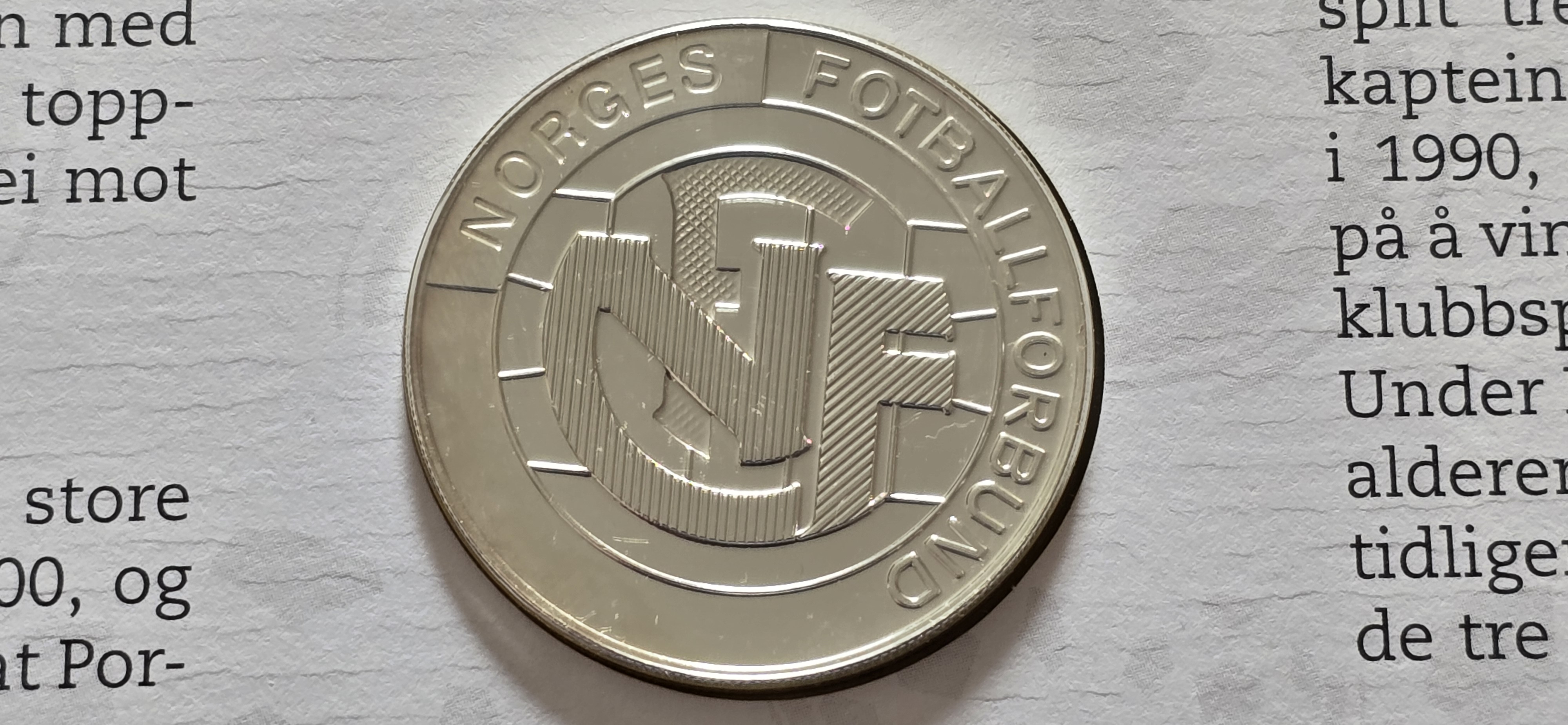 NORGES FOTBALLFORBUND SØLVMEDALEJE EM 2000  495,-