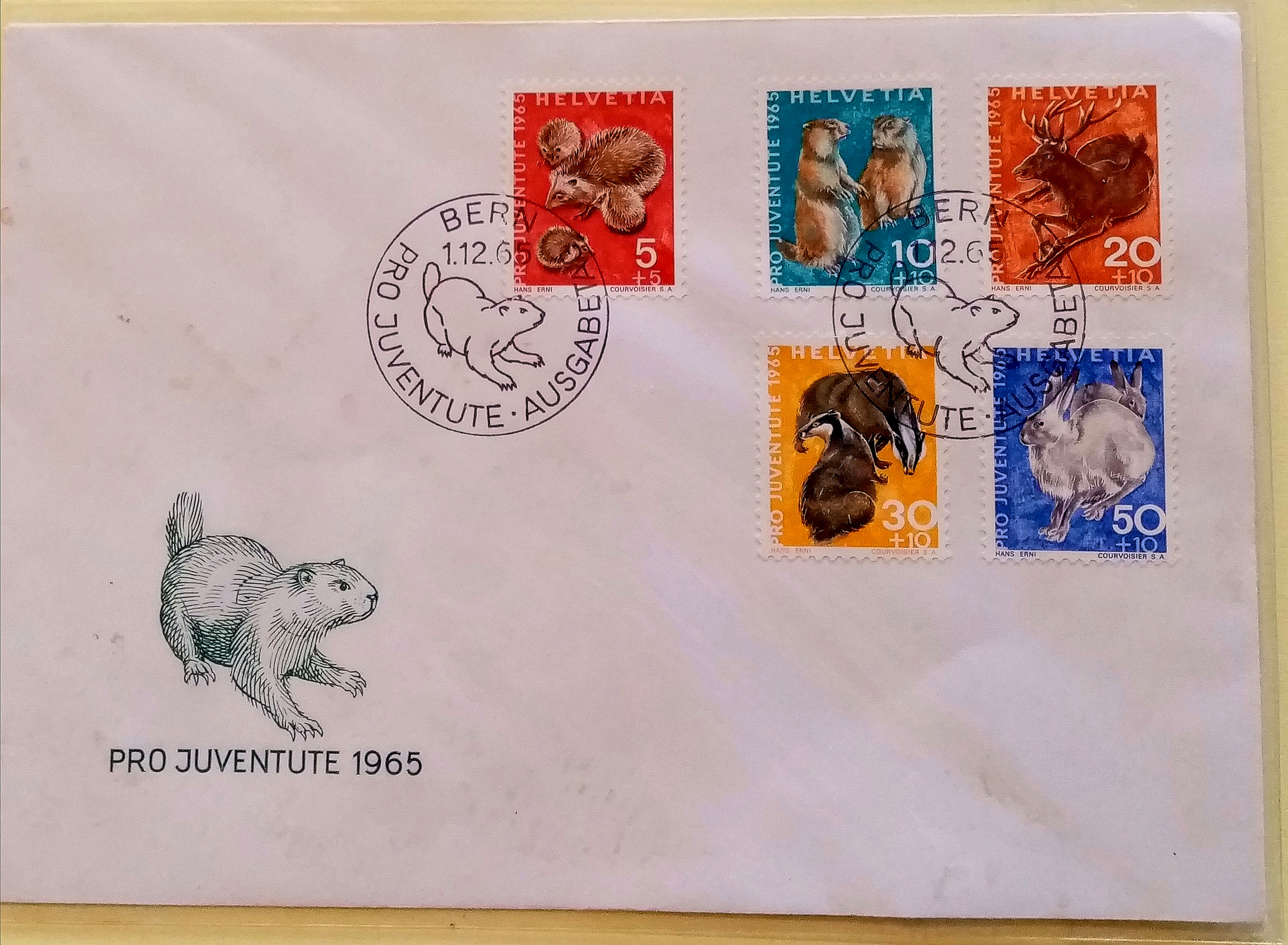 FDC - BERN. 1.12.65.