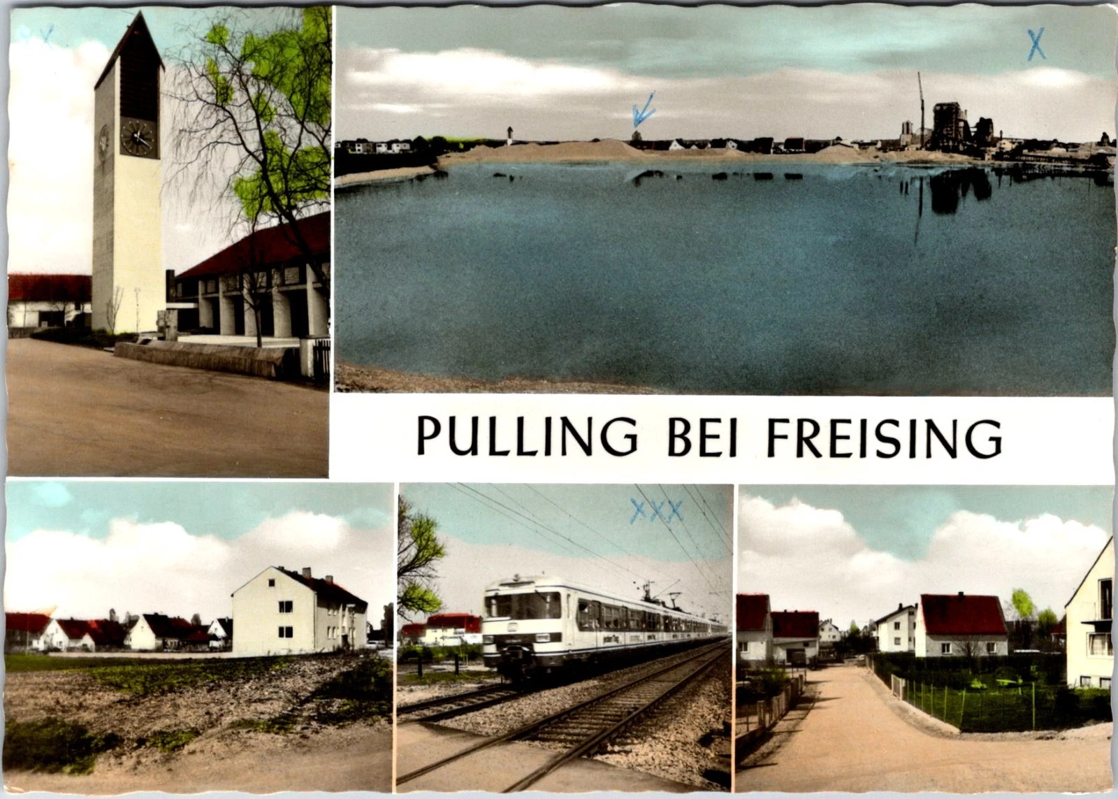 Pulling bei Freising - Bayern - Tyskland - Postkort