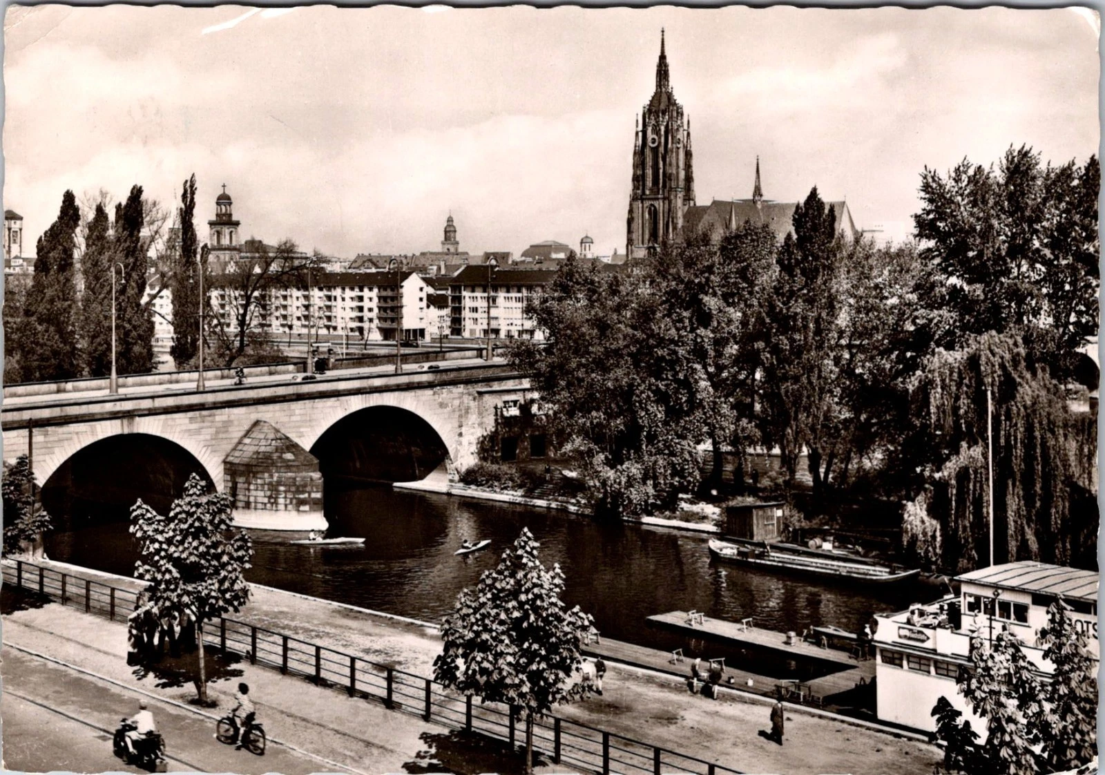 Frankfurt am Main (1961) - Alte Brücke & Frankfurter Dom - Tyskland - Postkort