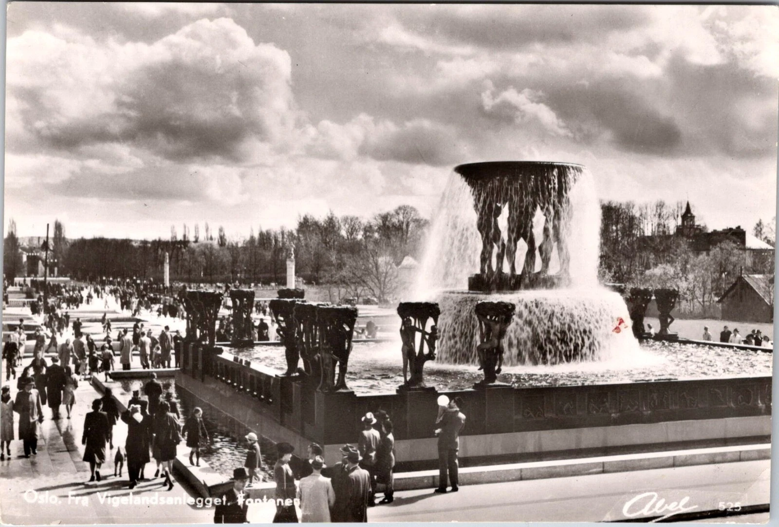 Oslo - Vigelandsanlegget - Abels Kunstforlag - Norge - Postkort