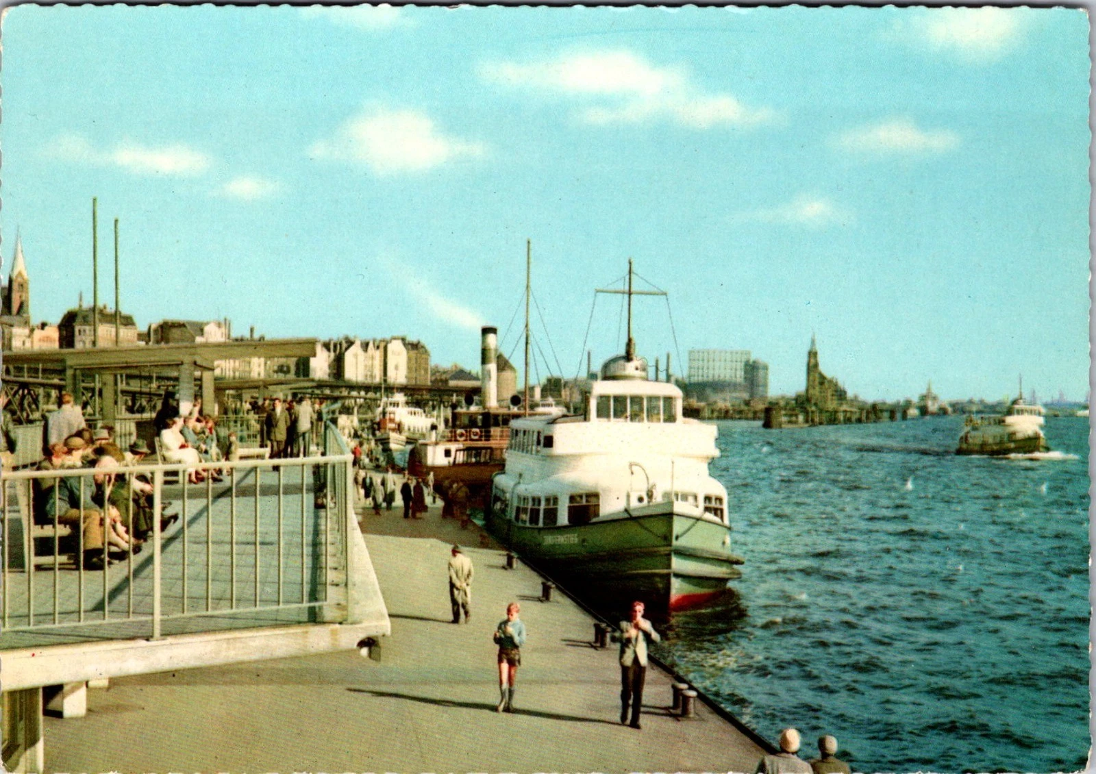 Hamburg St. Pauli Landungsbrücken - Tyskland - Postkort