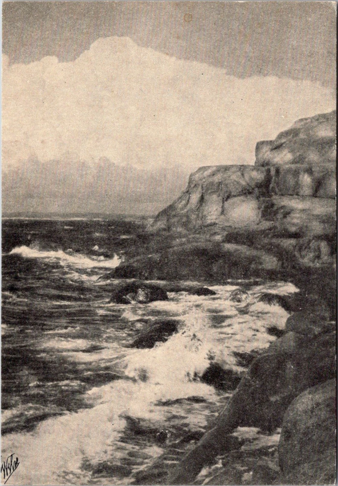 Verdens ende - Tjøme - Vestfold - A. B. Wilse - Norge - Postkort