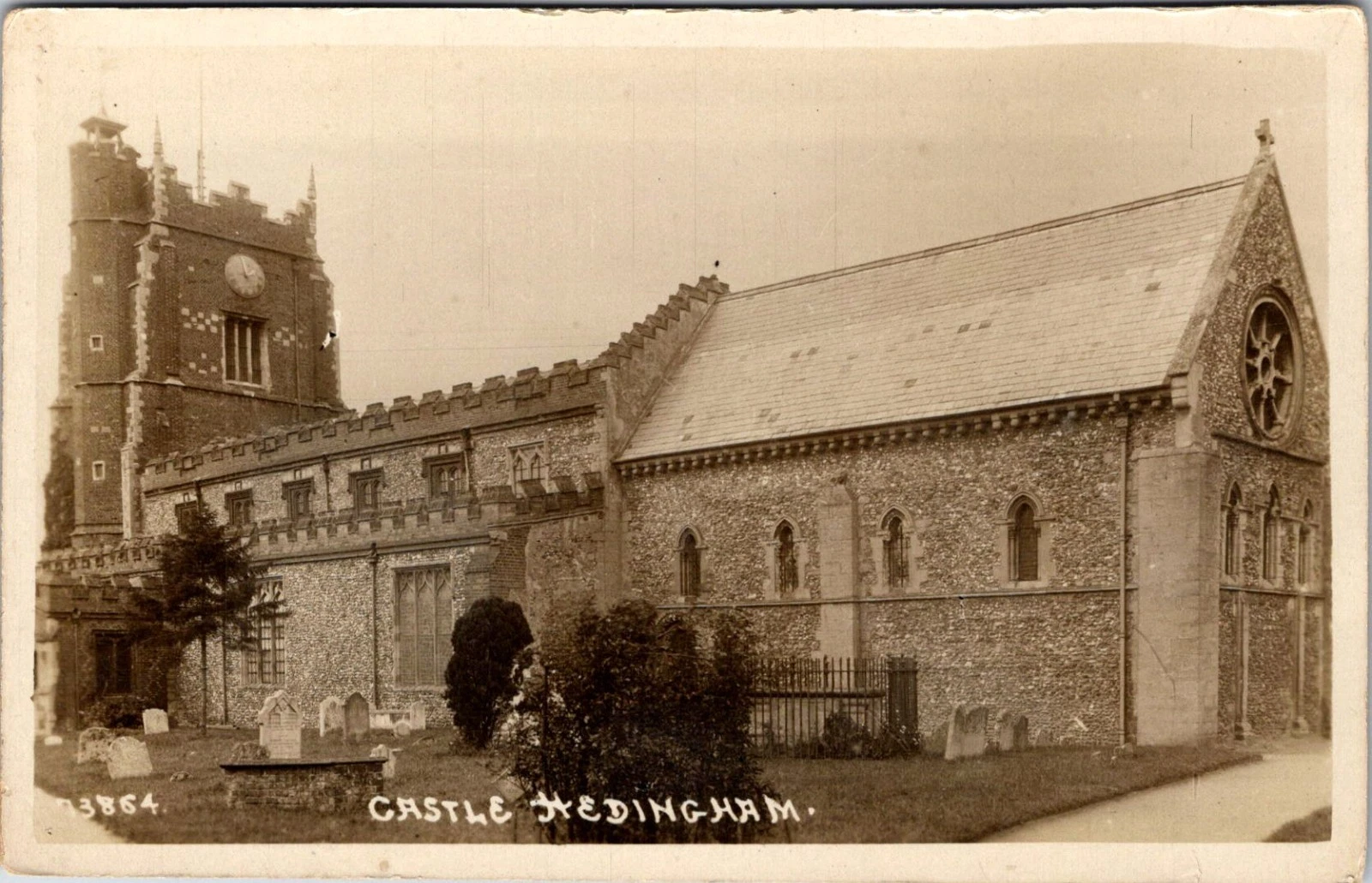 Castle Hedingham Church - Essex - England - Postkort
