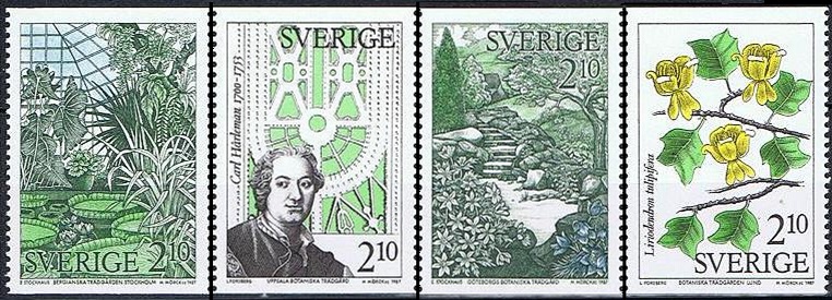 Sverige Afa: 1423-26 - Botaniske haver **