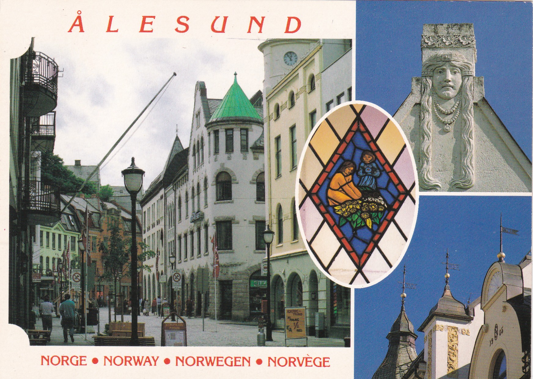 Ålesund, 4-bilders (SMP-trykk 696)