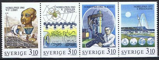 Sverige Afa: 1476-79 - Nobelprisvinnere i Kjemi **