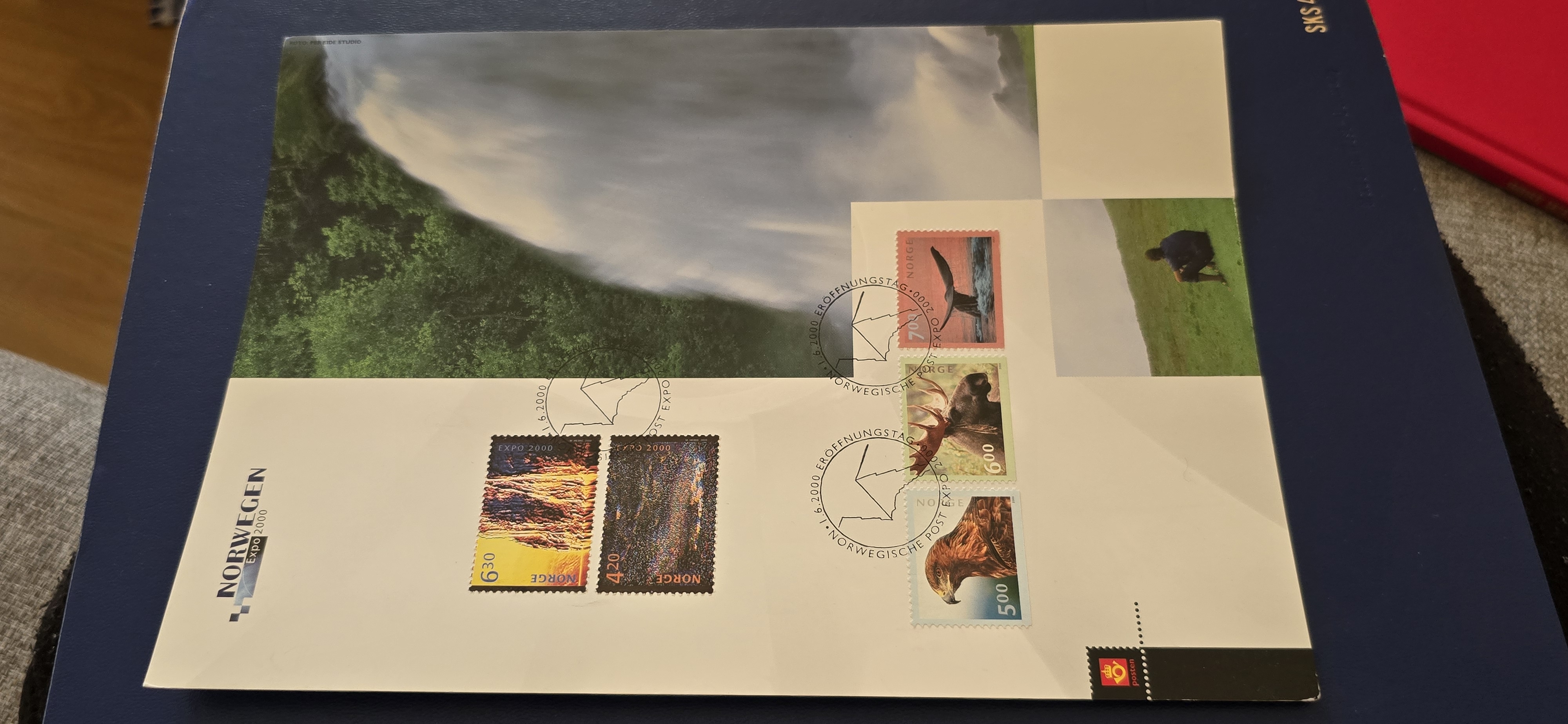 EXPO 2000 UTSTILLINGSKORT FDC 1.6.2000 NK 1394-5