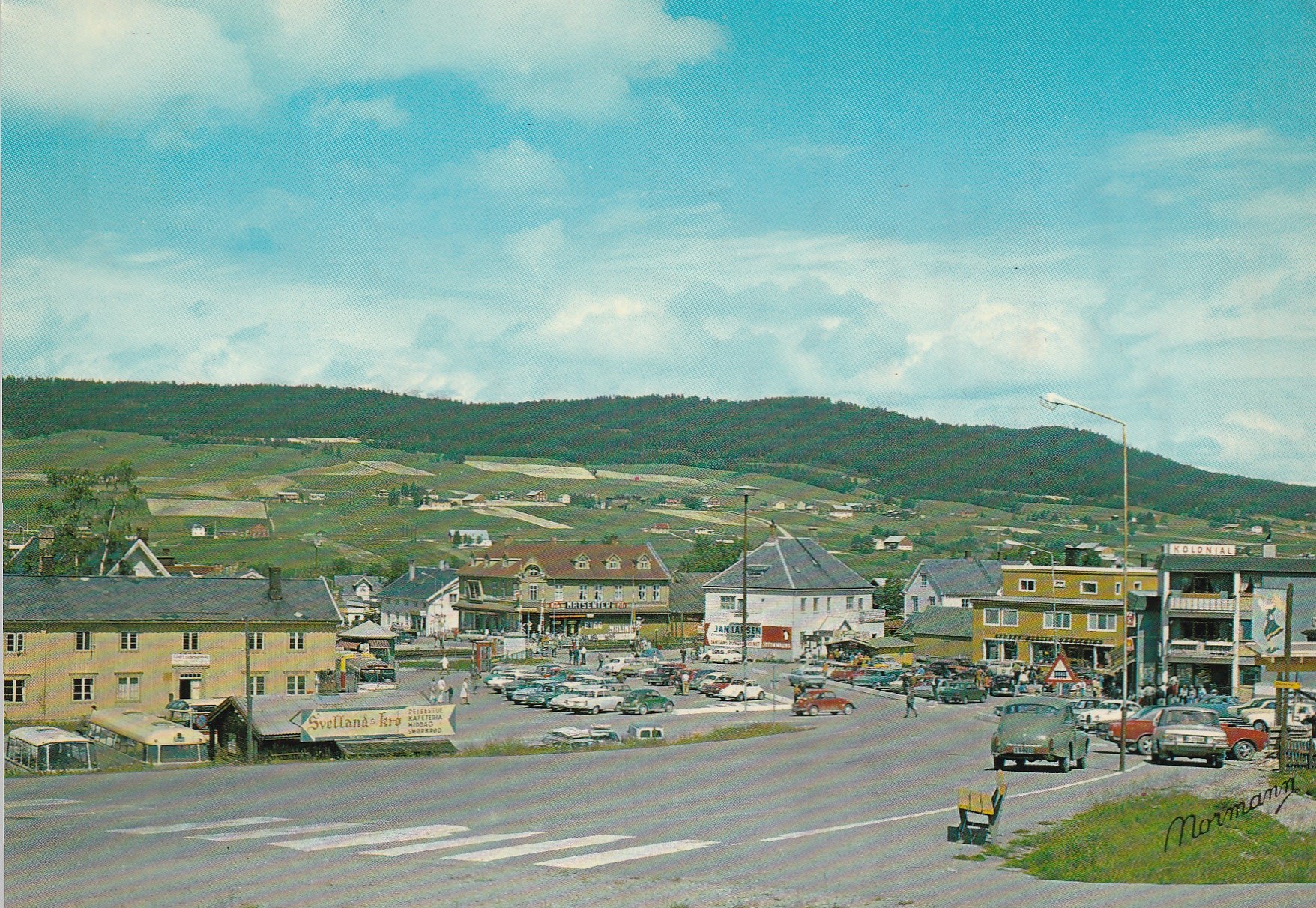 Eldre kort fra Tynset , Østerdalen . Normann F-26-29 Pst