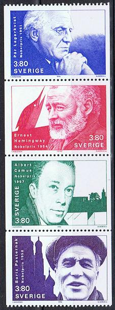 Sverige Afa: 1585-88 - Nobelprisvinnere i litteratur **