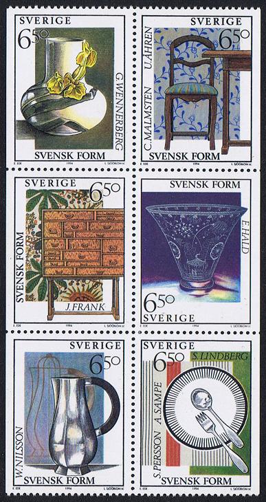 Sverige Afa: 1758-63 - Svensk design **