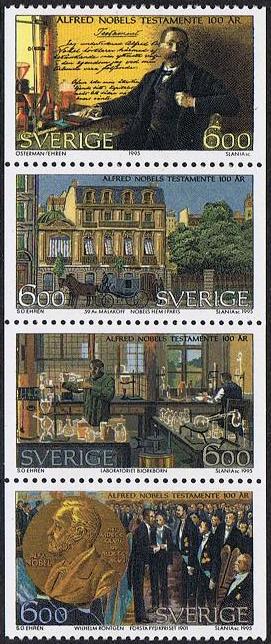 Sverige Afa: 1841-44 - Alfred Nobels testamente 100 år **