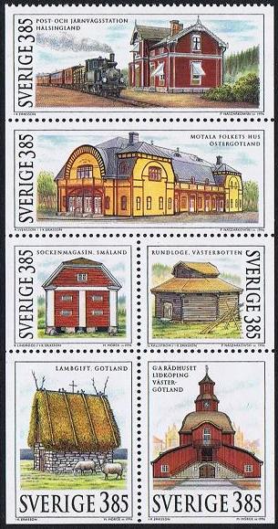 Sverige Afa: 1865-70 - Svenske hus **