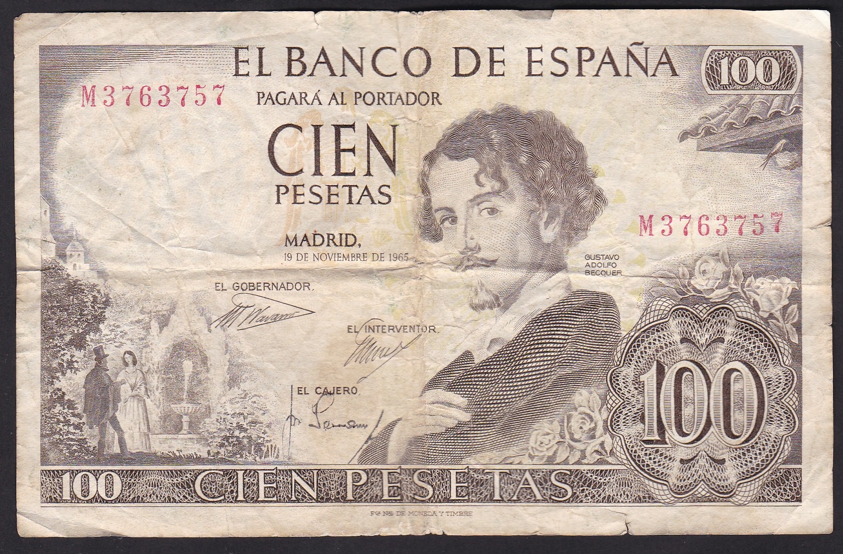 Spania. 1965. 100 Pesetas