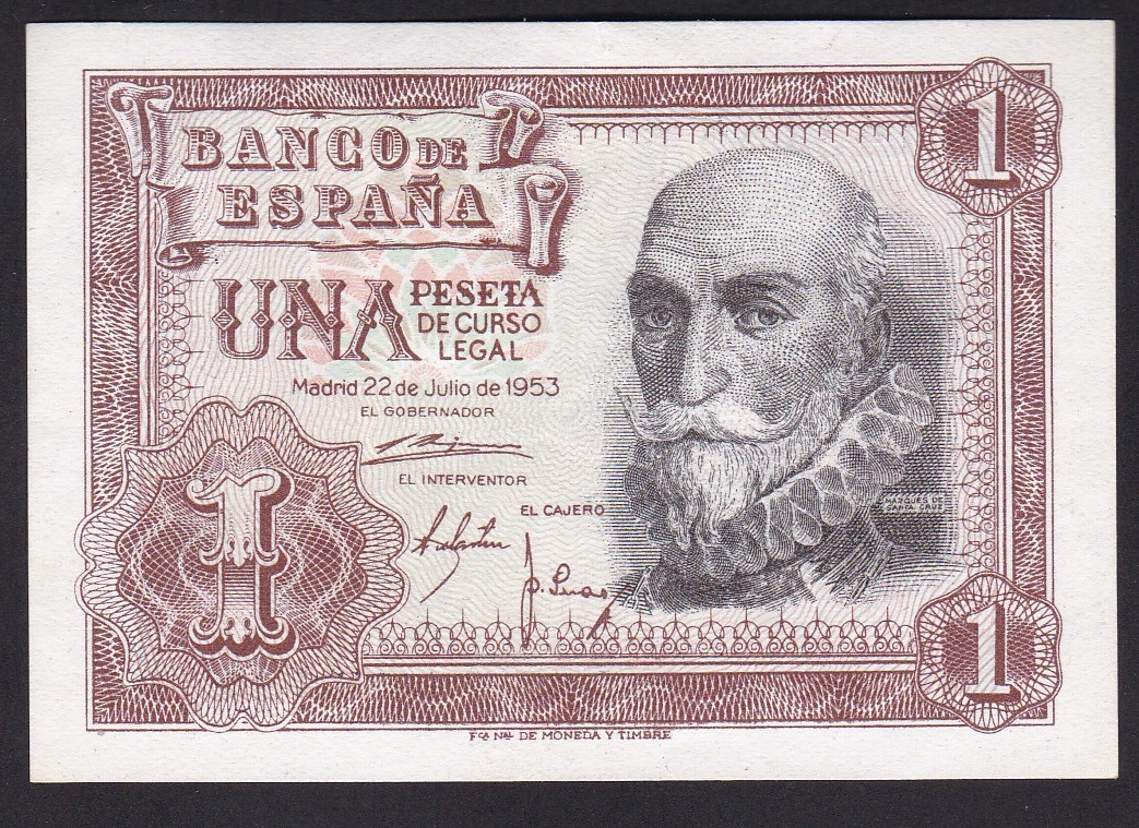 Spania . 1953 . 1 Peseta