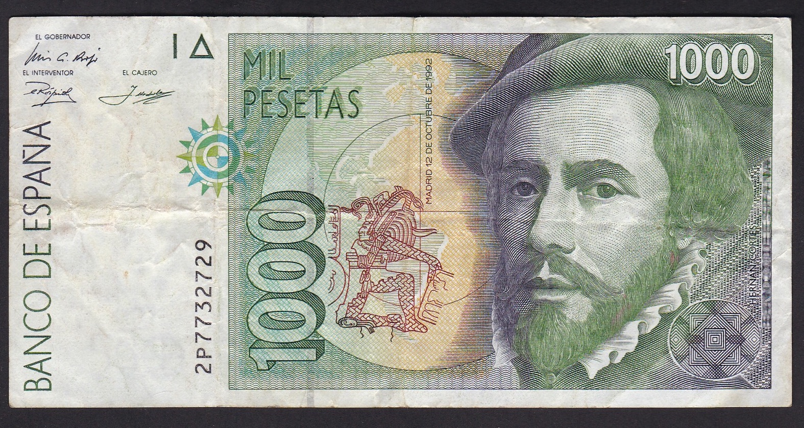 Spania . 1992 . 1000 Pesetas