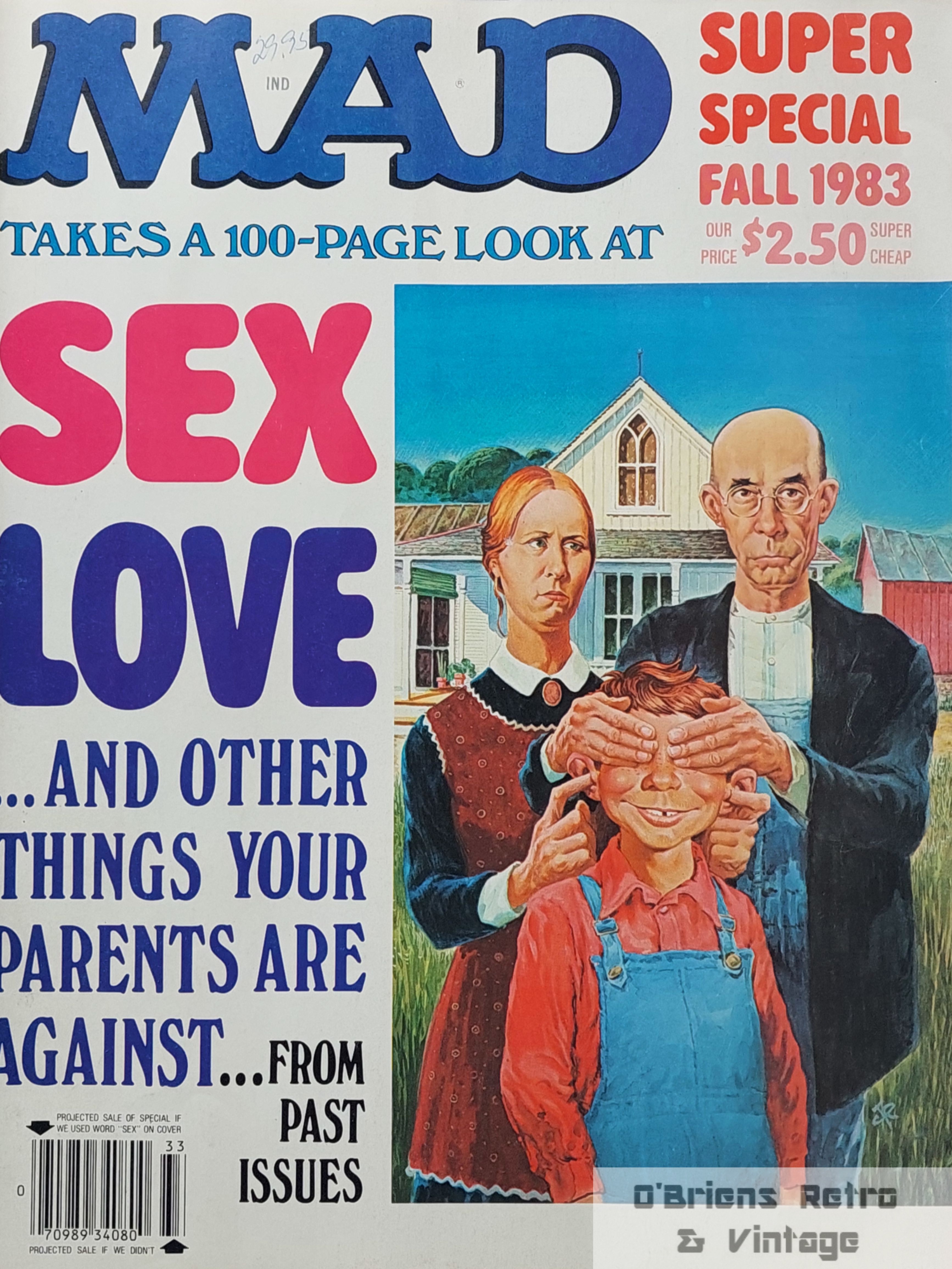 Mad Super Special Fall 1983 - Takes a 100-Page Look at Sex Love