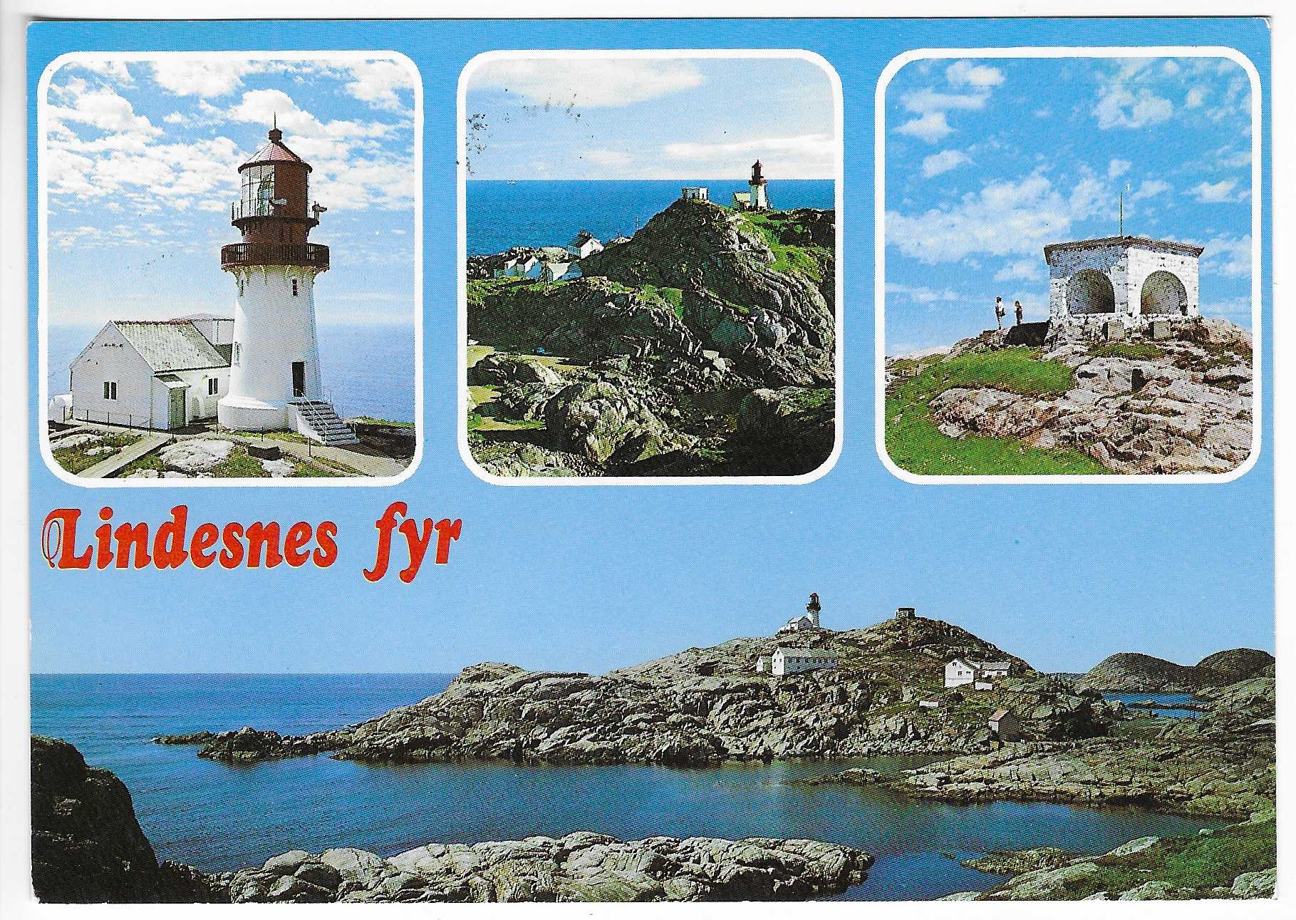 Lindesnes Fyr. Bra stempel. Aune M-9474-0