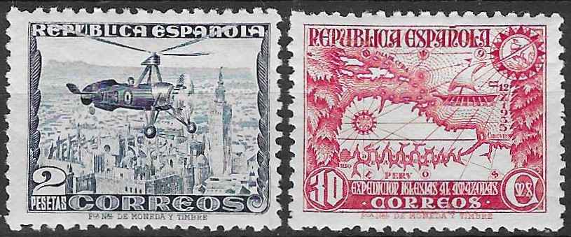 Spania AFA 697-98* - verdi 420 NOK