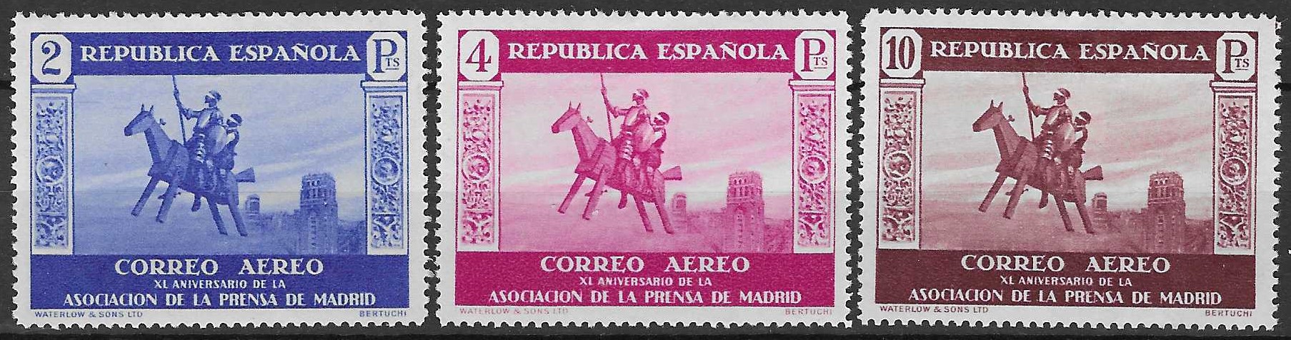 Spania AFA 727-29* - verdi 380 NOK