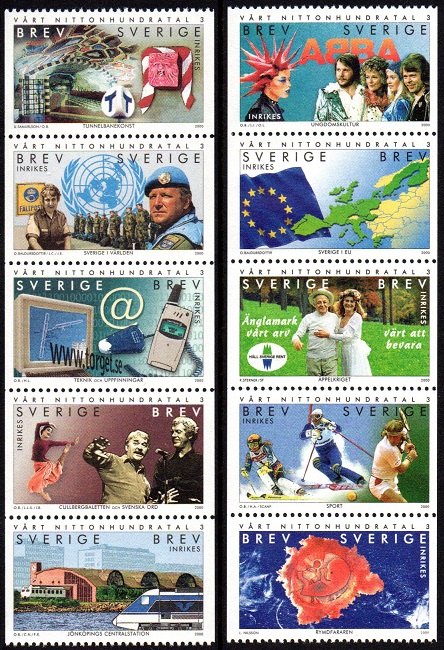 Sverige Afa: 2094-2103 - 1900-tallet III **
