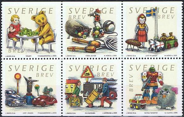 Sverige Afa: 2122-27 - Leketøy **