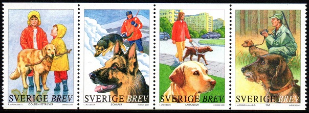 Sverige Afa: 2145-48 - Hunder **