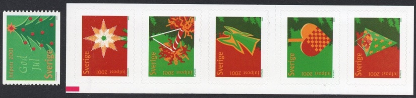 Sverige Afa: 2188-93 - Julefrimerker 2001 **