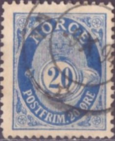 NK 58A. PENT RUNDSTEMPLA.    (100,-)