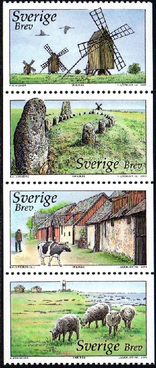 Sverige Afa: 2271-74 - Kultur- og naturarv III. Øland **