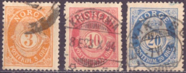 NK 56A-58A. PEN RUNDSTEMPLA SERIE.    (245,-)