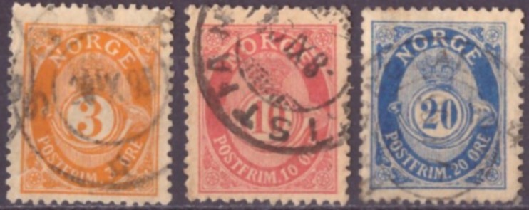 NK 56A-58A. PEN RUNDSTEMPLA SERIE.    (245,-)
