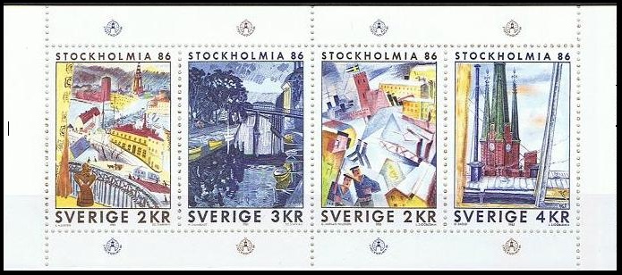 Sverige Afa: 1322-25 - Stockholmia ´86 **