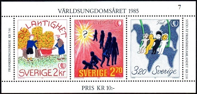 Sverige Afa: 1333-35 - FN´s internasjonale ungdomsår **