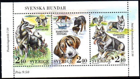 Sverige Afa: 1516-18 - Svenske hunder **