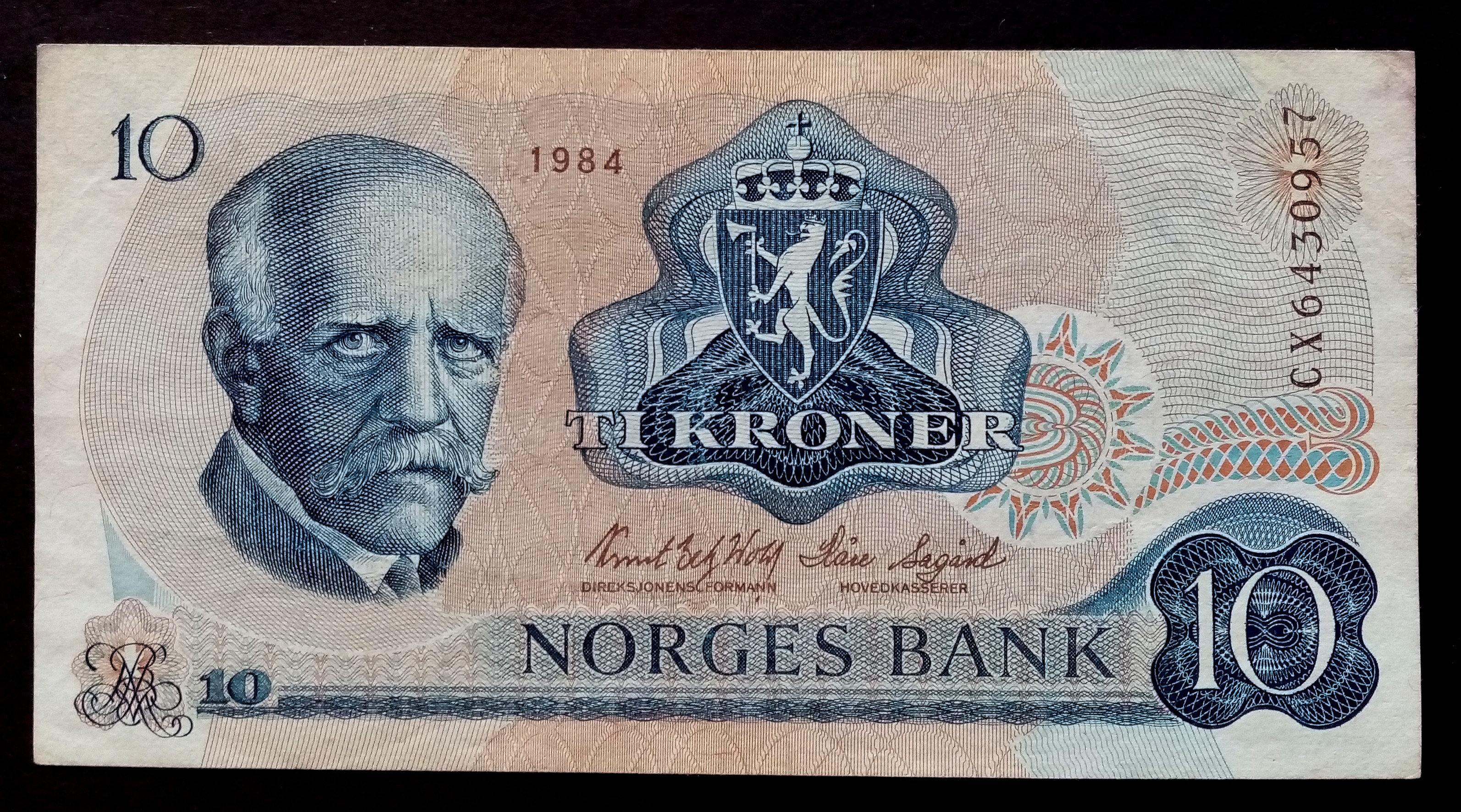 Norge - 10 Kroner 1984.