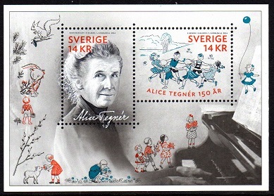 Sverige Afa: 2989 - Alice Tegnér 150 år **