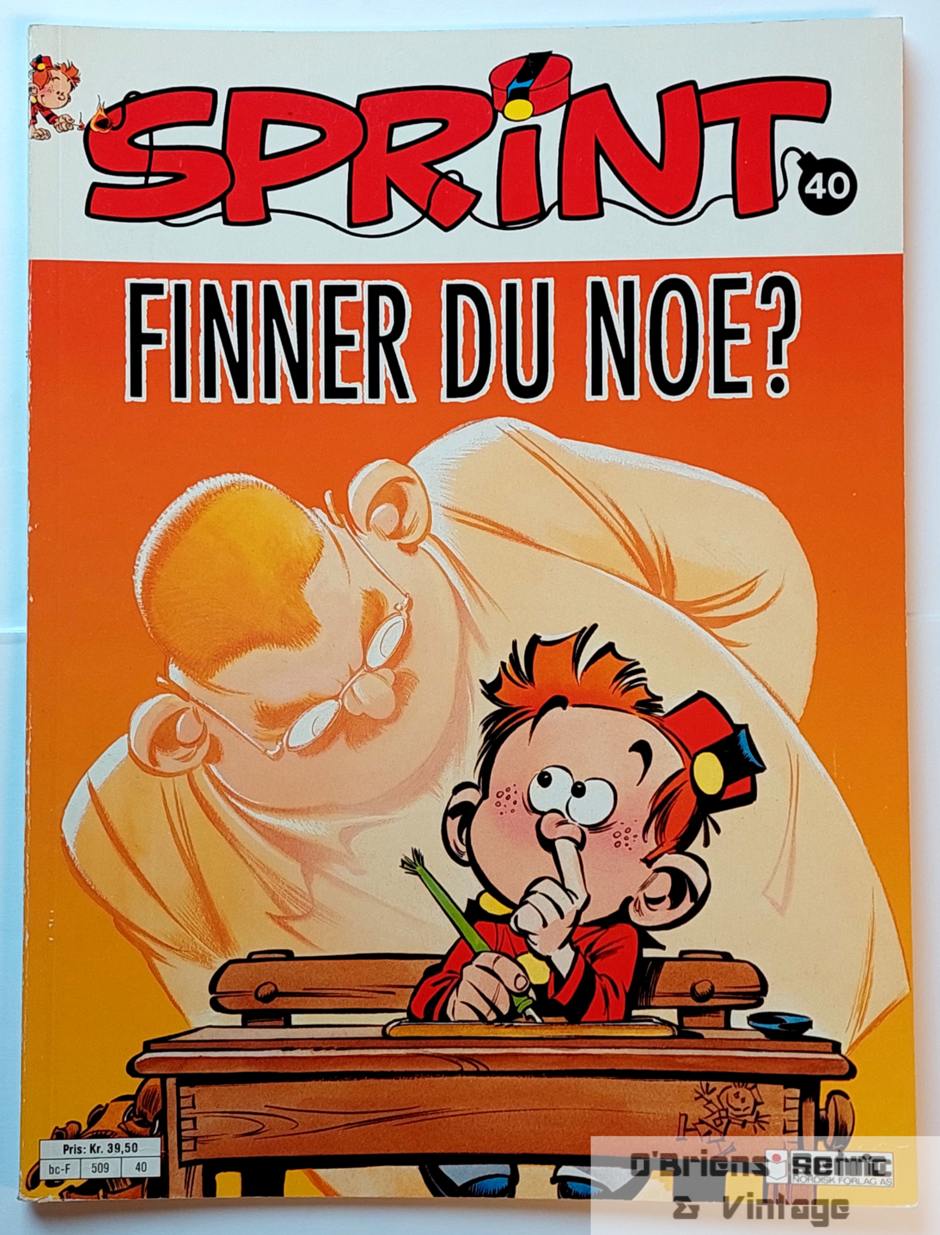 Sprint - Nr. 40 - Finner du noe? - Semic - 1991