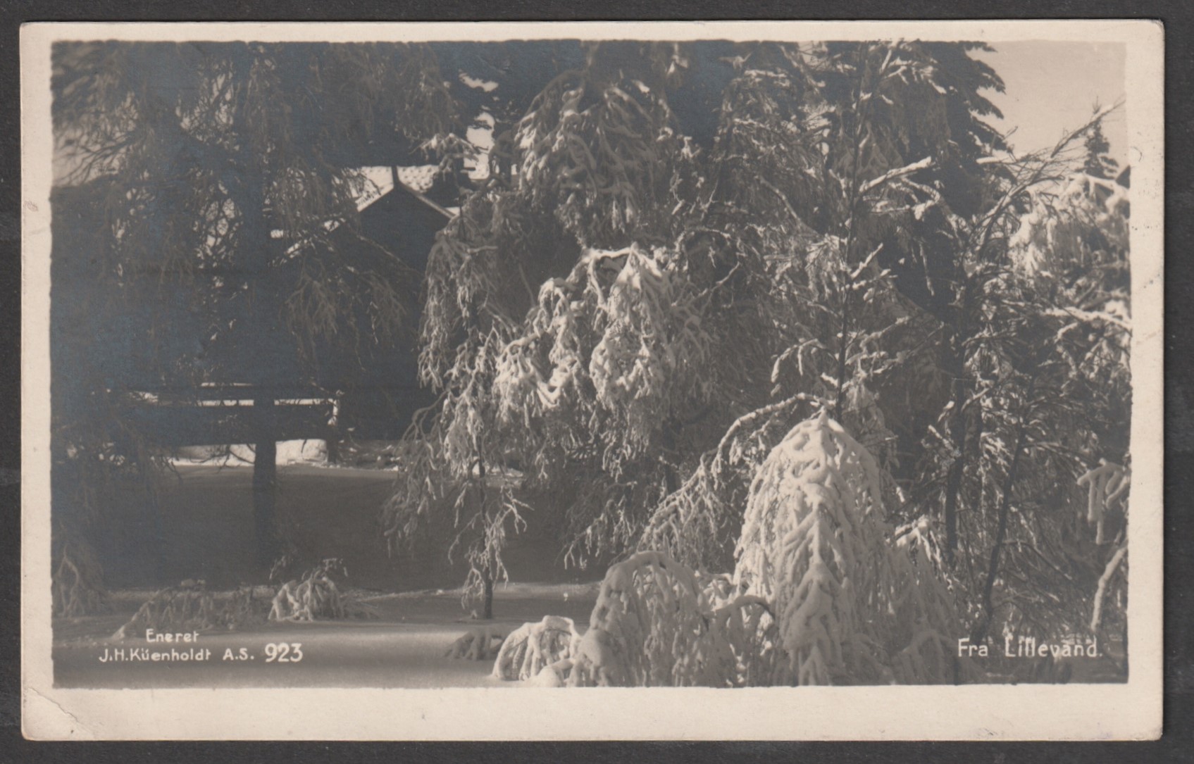 Lillevand. Küenholdt 923, sendt til Frankrike 1928