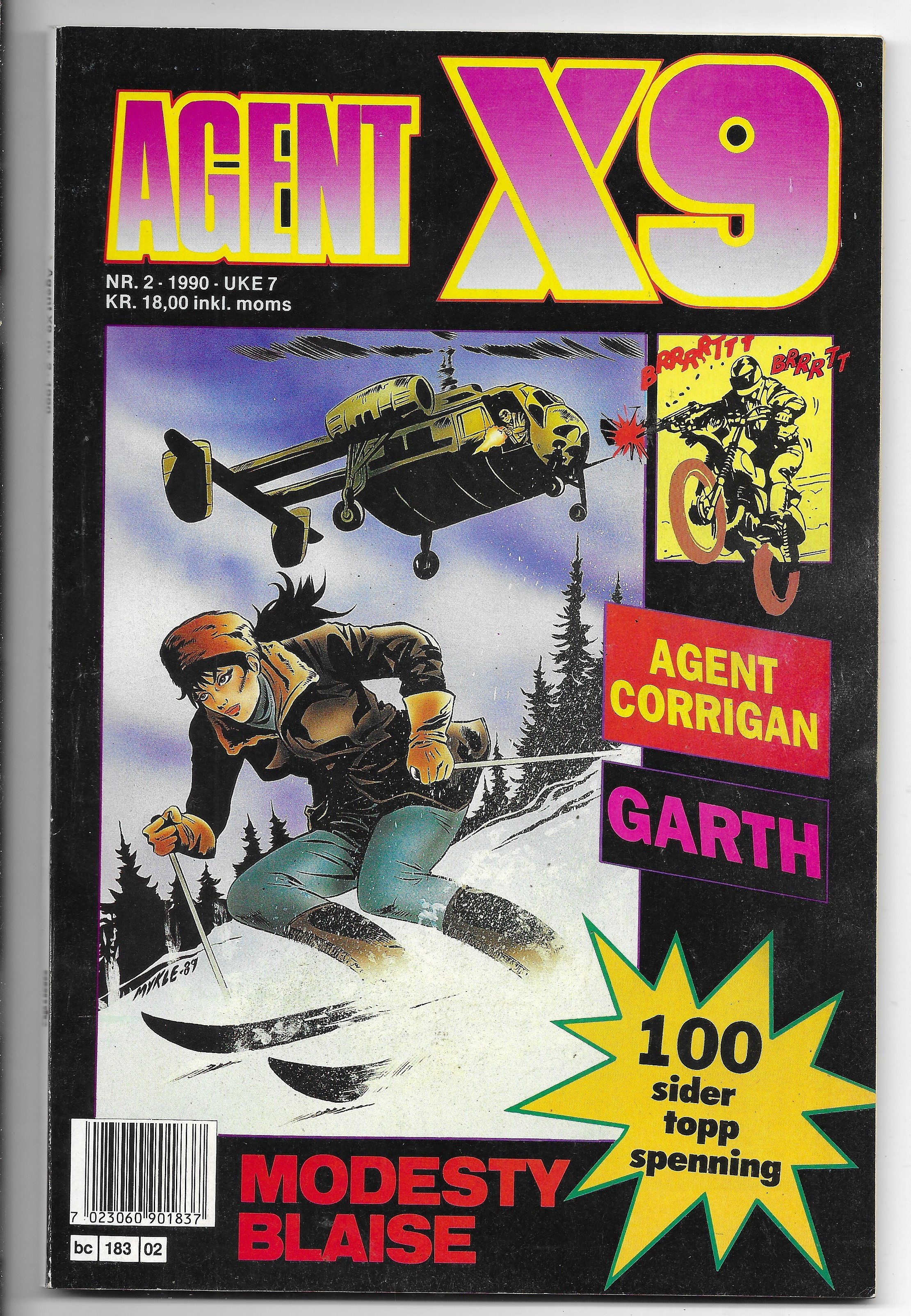 AGENT  X9  Nr.2  1990  VF-