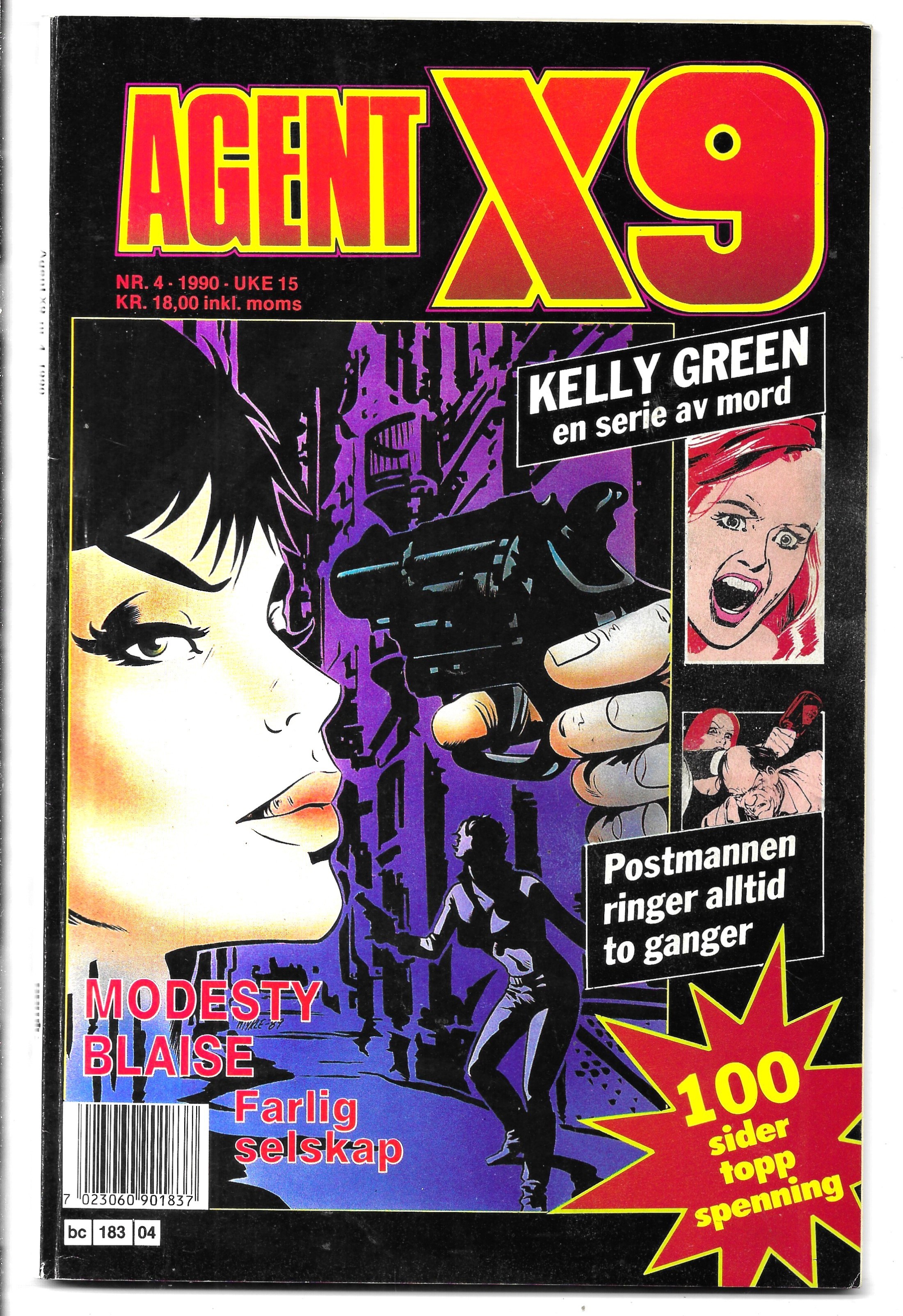 AGENT  X9  Nr.4  1990  VF-
