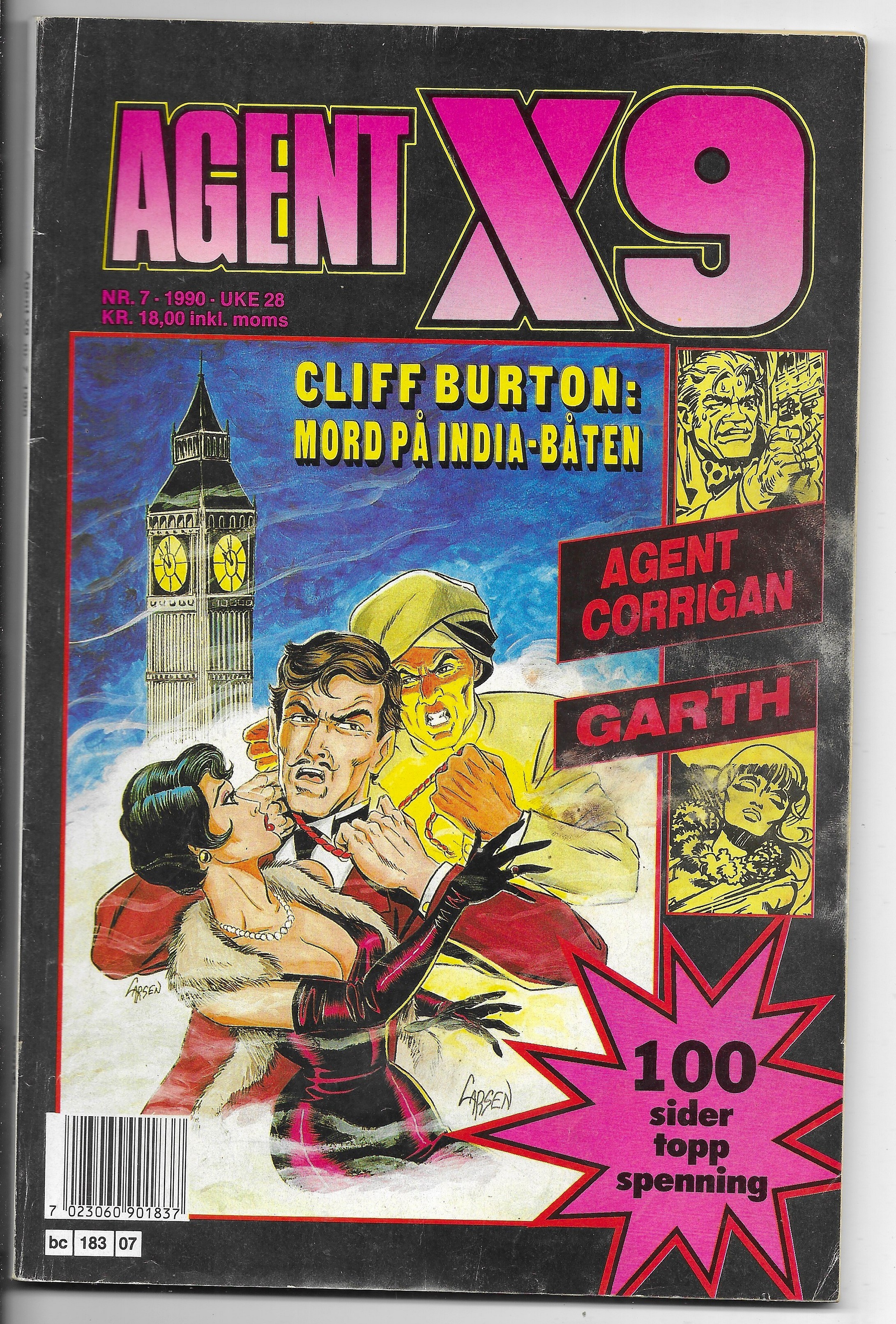 AGENT  X9  Nr.7  1990  FN