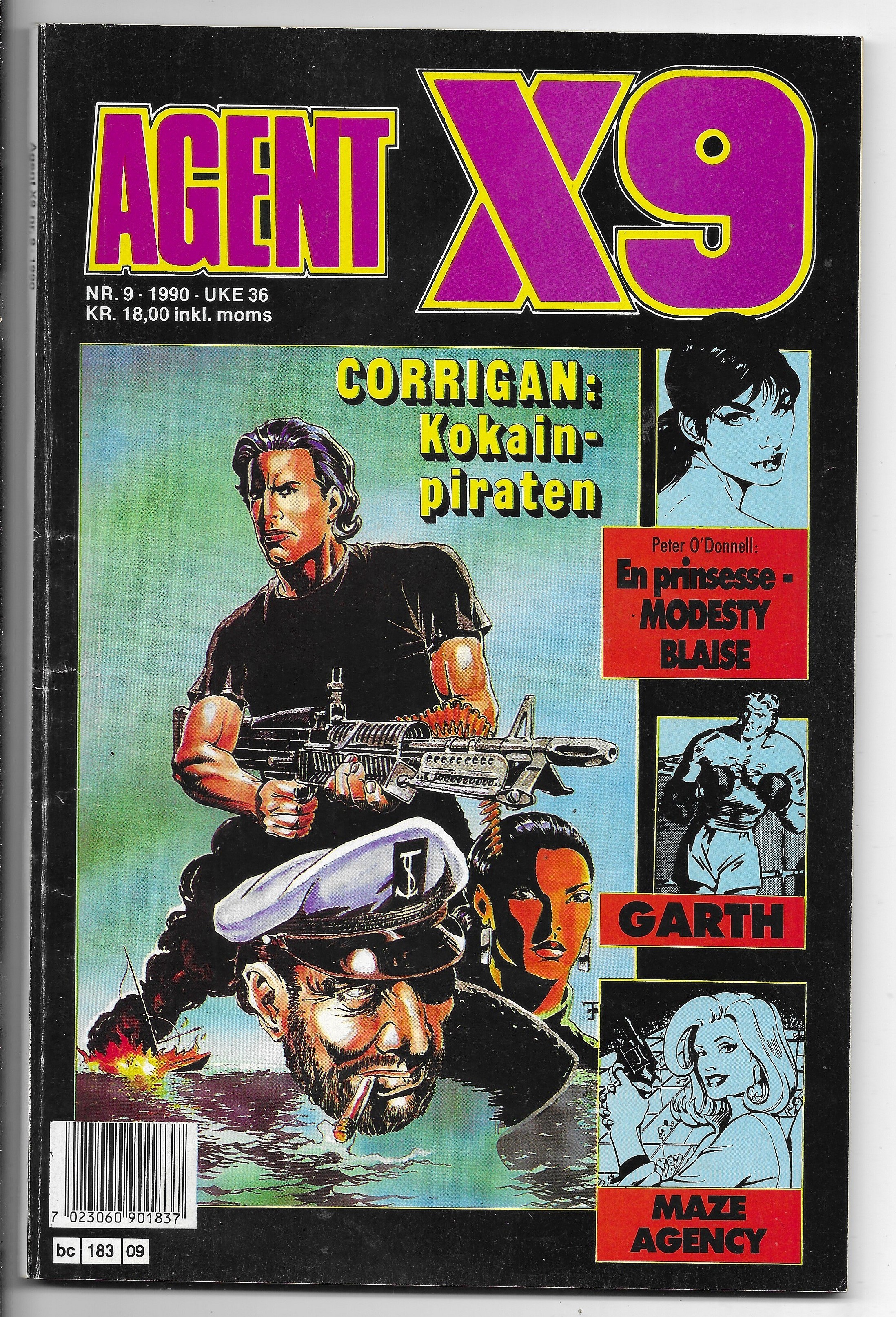 AGENT  X9  Nr.9  1990  VG