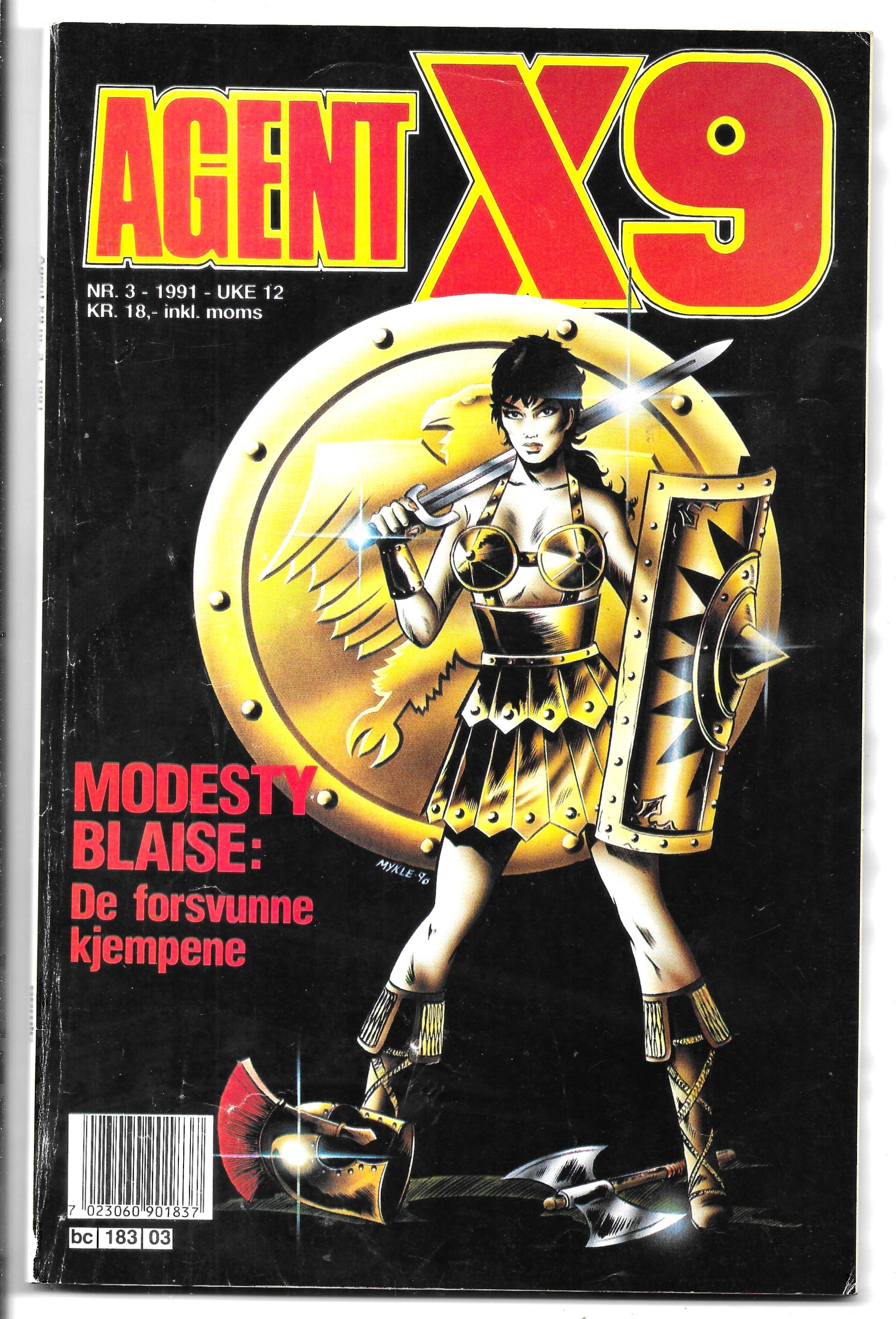AGENT  X9  Nr.3  1991  VF-