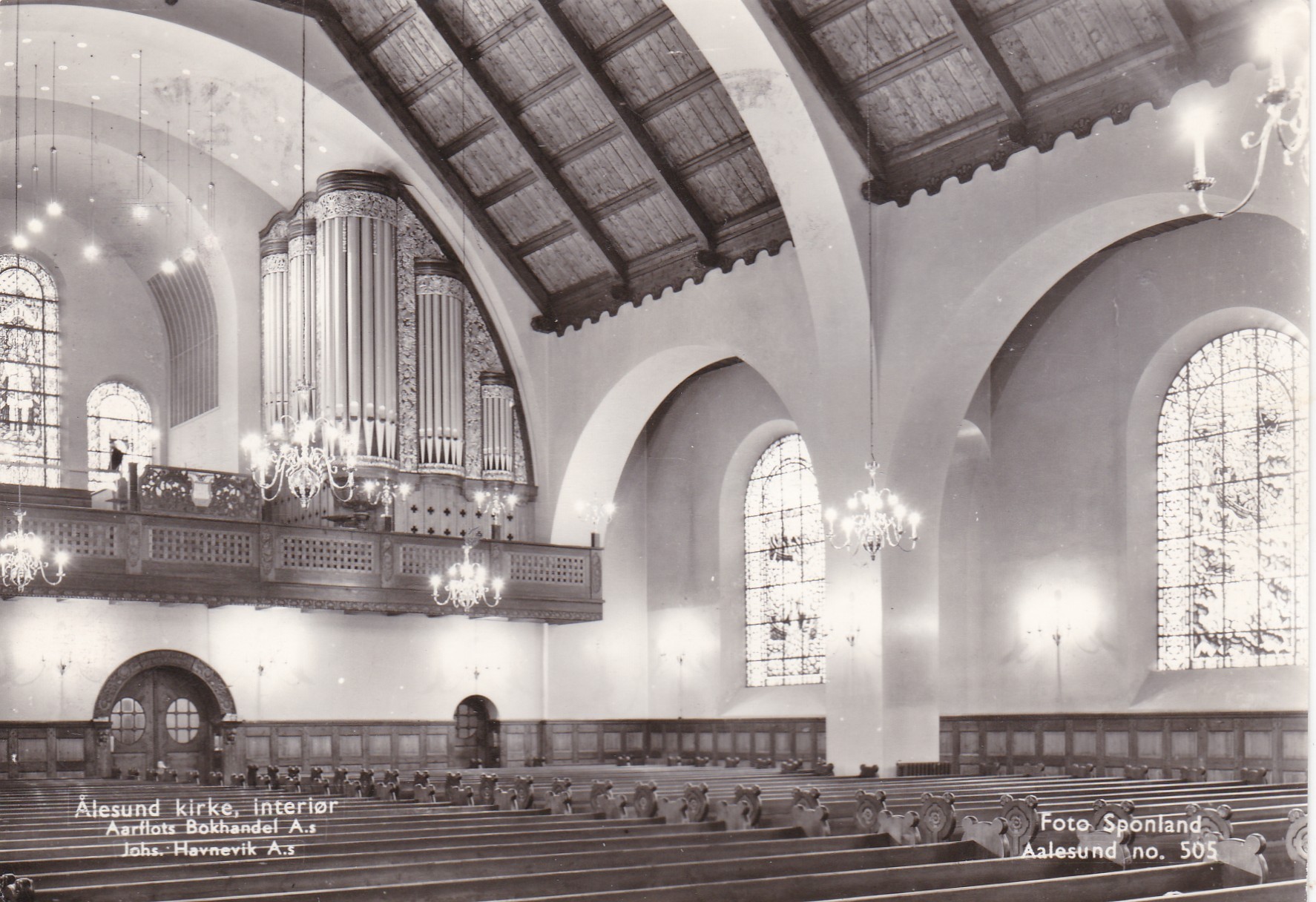Ålesund kirke, interiør ( Sponland 505)