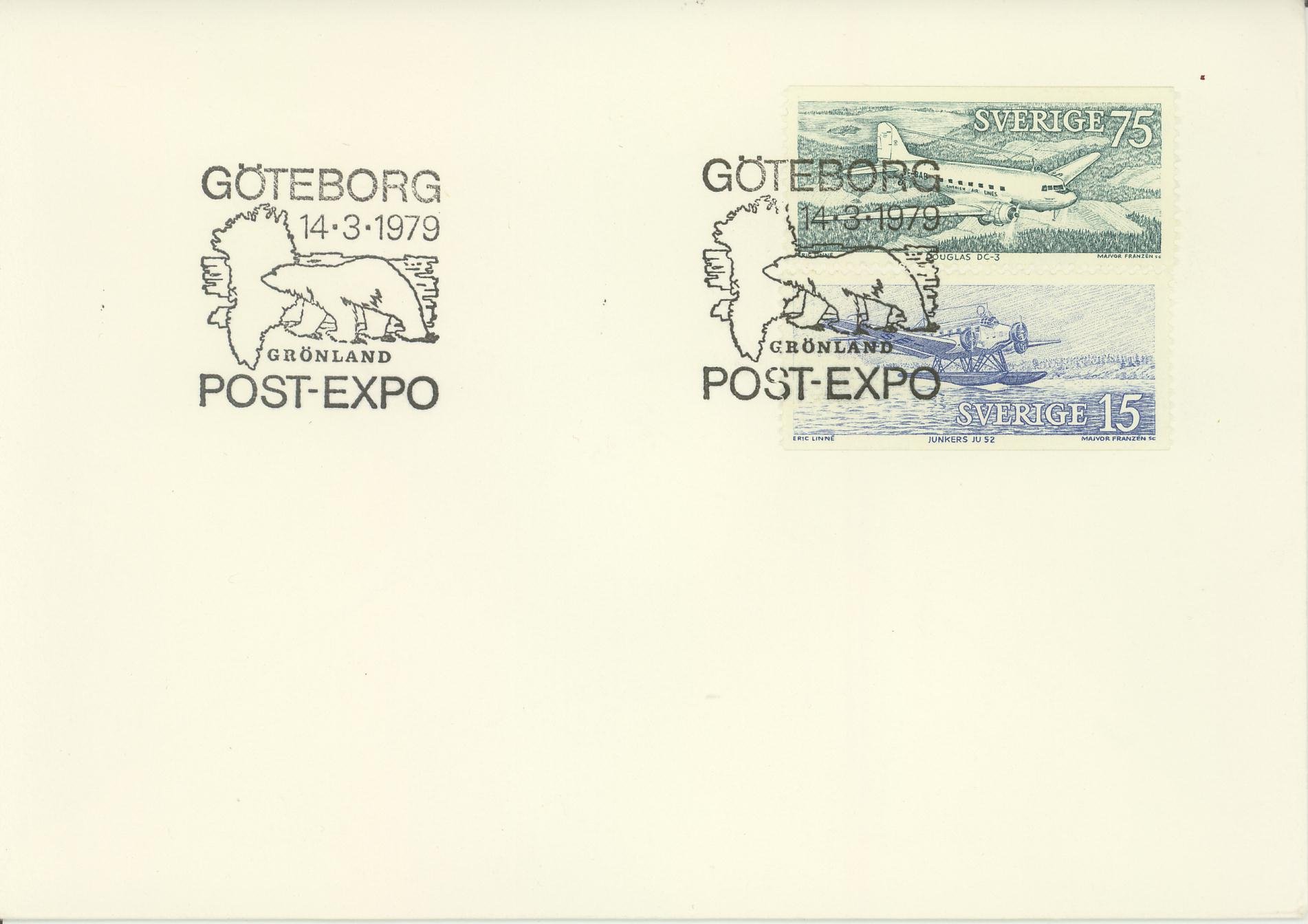 1979 GÖTEBORG POST-EXPO SVENSKT ARKTISK POLAR BREV
