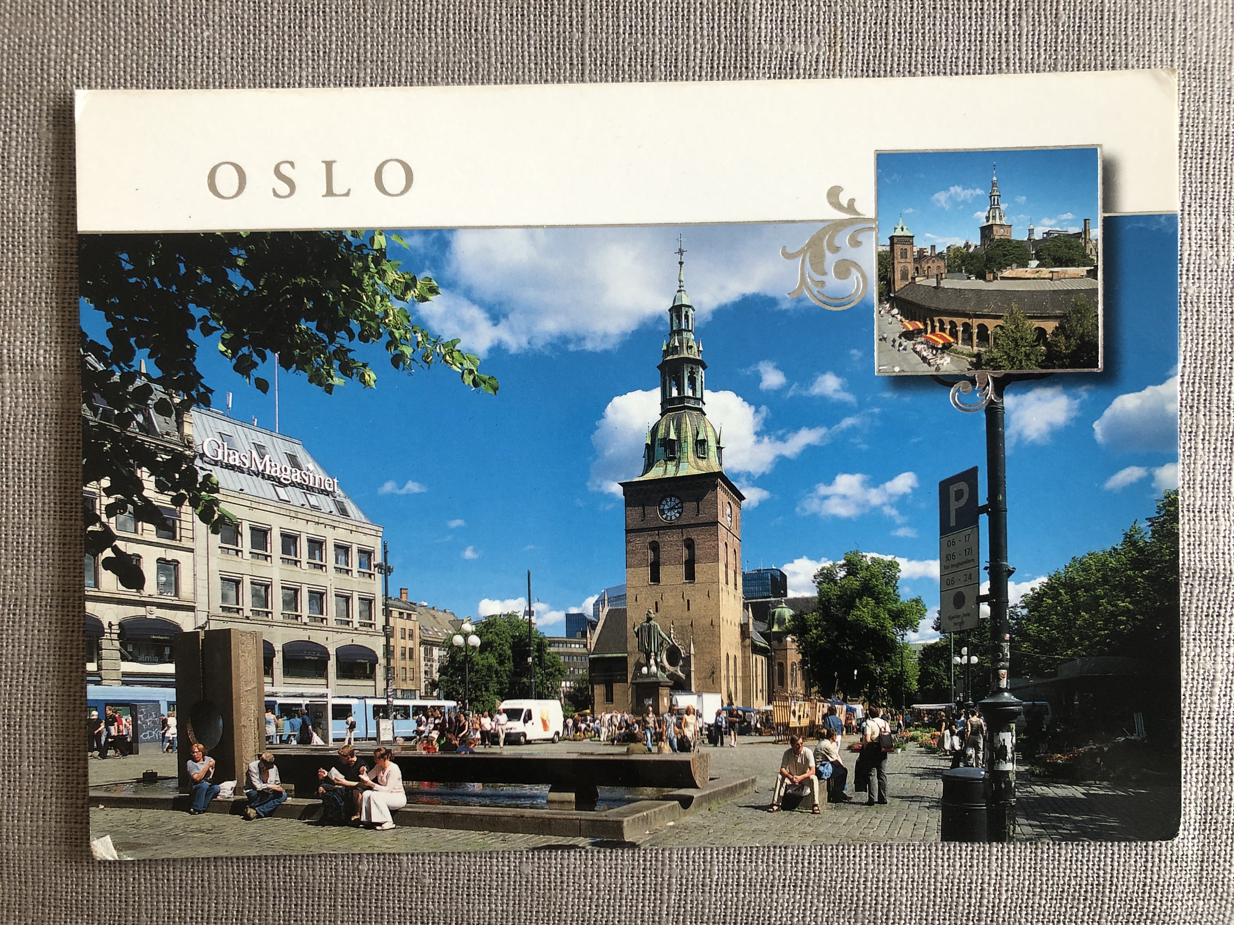 OSLO - Stortorget og Oslo Domkirke