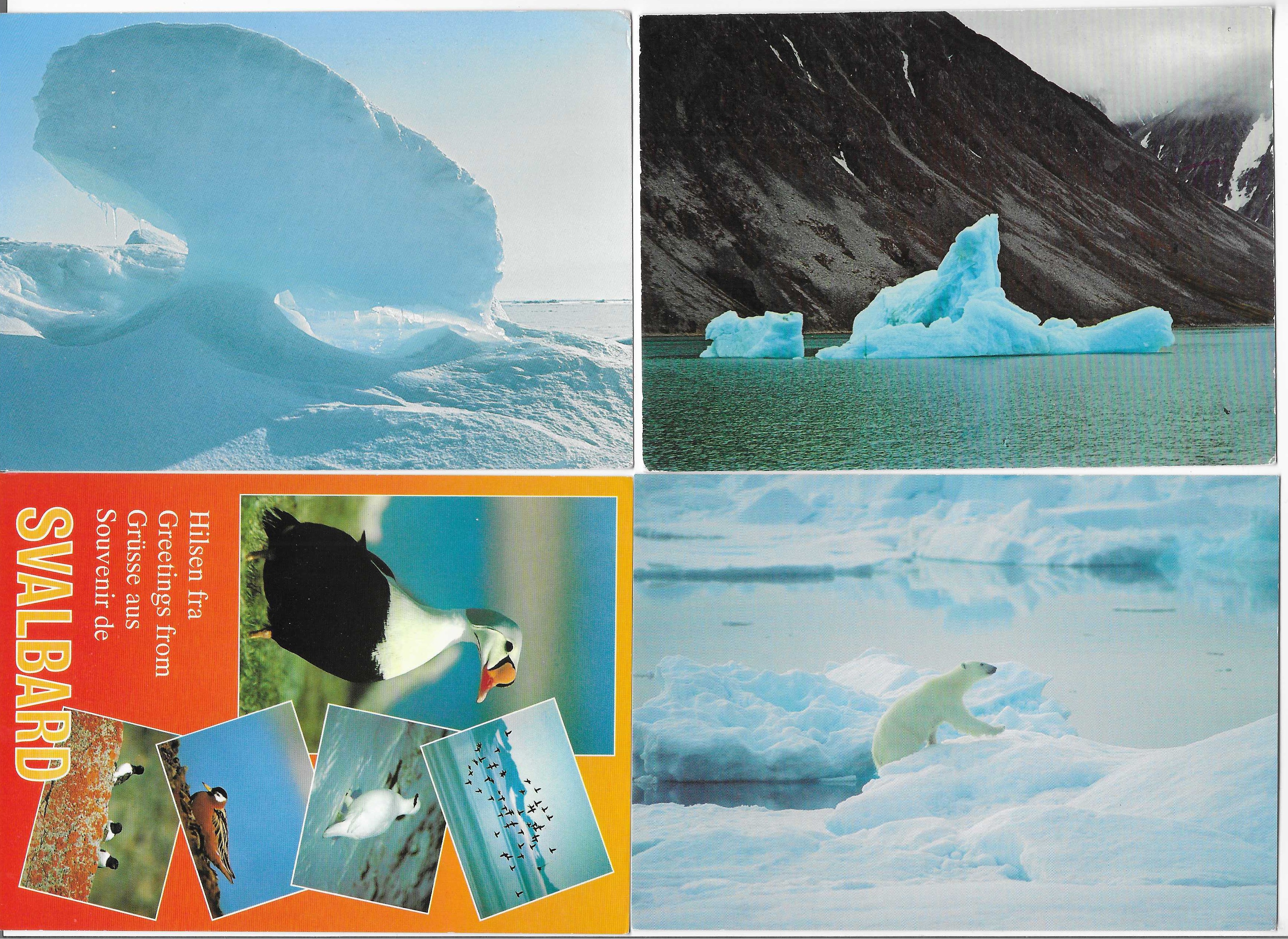 Svalbard. Lot 4 fine kort.